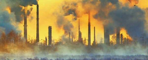 gases being admitted into the atmosphere