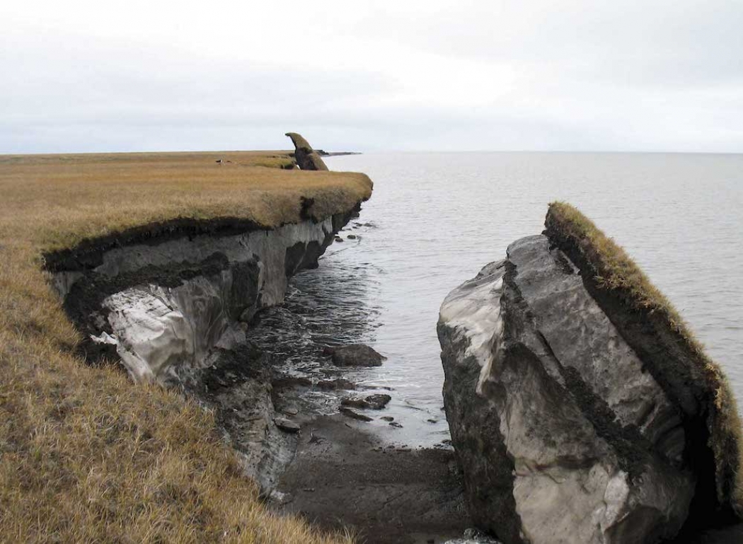an image of melting permafrost